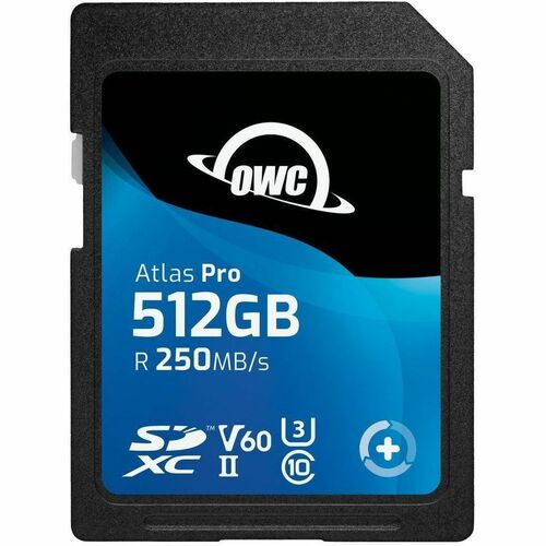 Carte mémoire SDHC OWC ATLAS PRO V60 512 Go Carte mémoire SDHC OWC ATLAS PRO UHS-II V60 512 Go