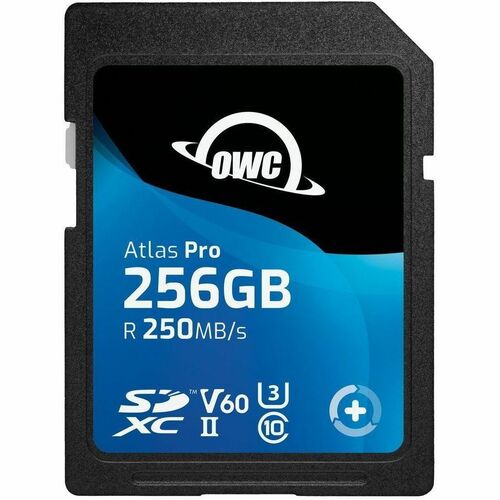 Tarjeta de memoria SDXC UHS-II V60 OWC ATLAS PRO de 256 GB