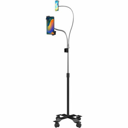 Soporte de suelo compacto de cuello de cisne doble digital CTA para