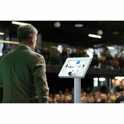 Soporte de suelo de perfil delgado premium digital CTA con