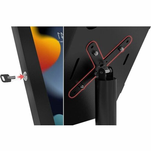 CTA Digital Hyperflex Security Kiosk Stand with Universal Security Enclosure for
