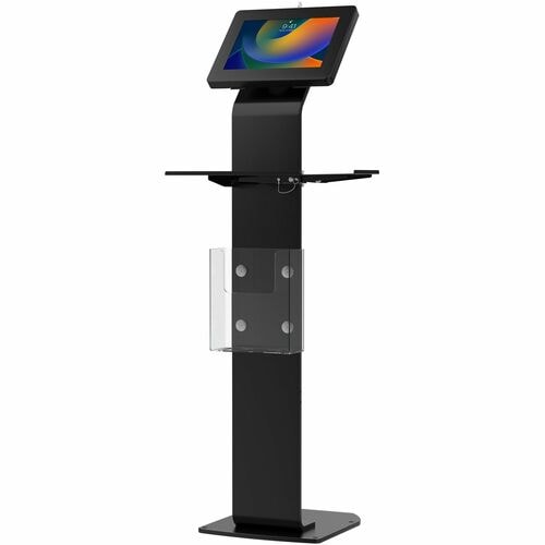 CTA Digital Premium Locking Floor Stand Kiosk with Universal Security Enclosure,
