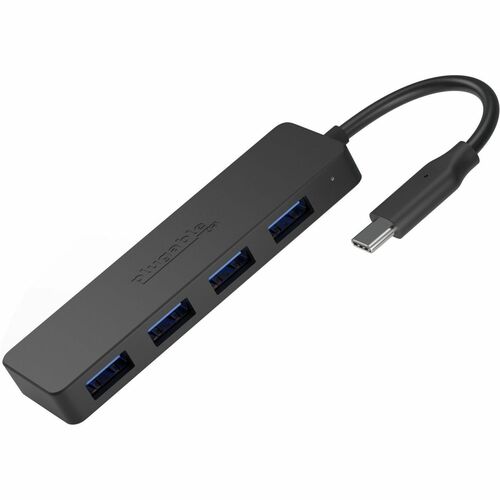 Concentrador adaptador USB C a USB enchufable, concentrador USB 3.0 de 4 puertos, divisor USB