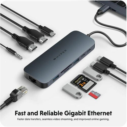 Targus HyperDrive Next 11 Port USB-C Hub - Memory Card Reader