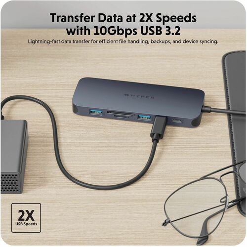Targus HyperDrive Next 11 Port USB-C Hub - Memory Card Reader