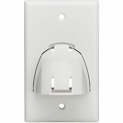 Tripp Lite by Eaton Single-Gang Up-or Down-Angle Bulk Cable Wall Plate, White, T