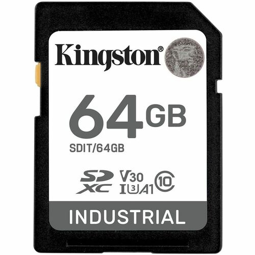 Carte SDXC 64 Go industrielle -40 °C à 85 °C C10 UHS-I U3 V30 A1 PSLC