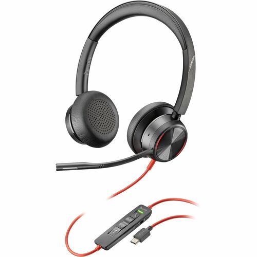 Casque Poly Blackwire 8225 + adaptateur USB-C/A TAA