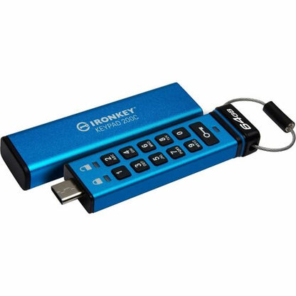 64GB USB-C IRONKEY KEYPAD 200C FIPS 140-3 LVL 3 AES-256