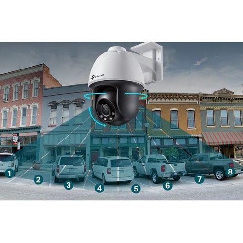 TP-Link VIGI C540 4 Megapixel Outdoor Network Camera - Color - Dome - White - 98