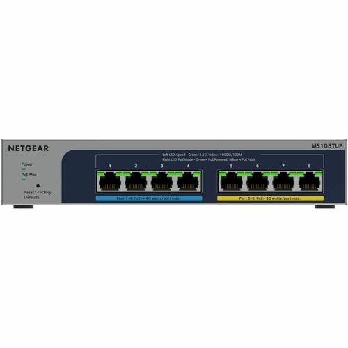 Interrupteur intelligent multiport POE++ 8 points