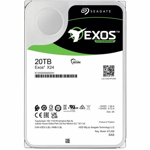 Disco duro MULTI20 EXOS X24 de 20 TB, 512E/4KN, SAS SED, SAS RPM 3,5