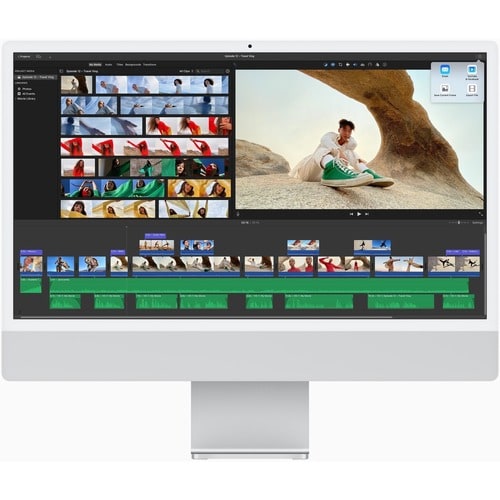 Apple IMAC 24 pulgadas M3, CPU 8C, GPU 10C, SSD de 256 GB, color plata (MQRJ3LL/A)