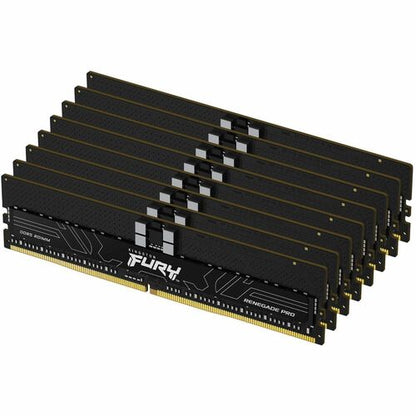 Kit de 8 modules DIMM FURY RENEGADE 128 Go 6400 MTS DDR5 ECC REG CL32