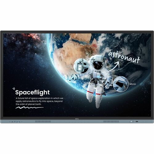 BENQ 65IN INTERACTIVE FLAT PANE BLACK 3840X2160 LAN HDMI VGA DP