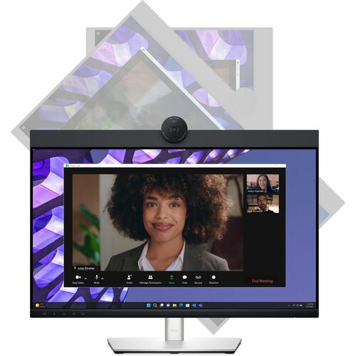Dell P2424HEB 24\" Class Webcam Full HD LED Monitor - 16:9 - Black, Silver