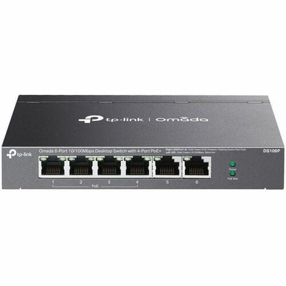 OMADA 6-PORT 10/100 MBPS DESK S W/4-PORT  410/100 MBPS 67W POE PWR