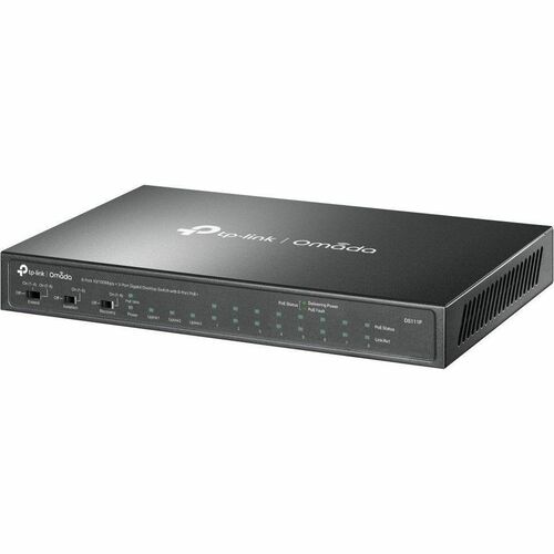 OMADA 8-PORT 10/100MBPS 3PORT GIGABIT DSKTP SWITCH W/8-PORT POE