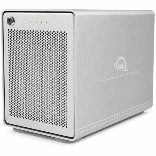 Disco duro externo OWC Mercury Elite Pro Quad RAID 5 de 80 TB con cuatro unidades