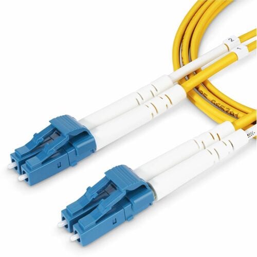 Cable de fibra óptica dúplex monomodo OS2 LC a LC (UPC) de StarTech.com de 1 m (3,3 pies)