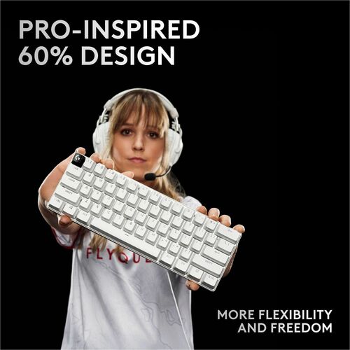PRO X60 LIGHTSPEED WIRELESS GAMING KEYBOARD TACTILE BLK MULTI 4