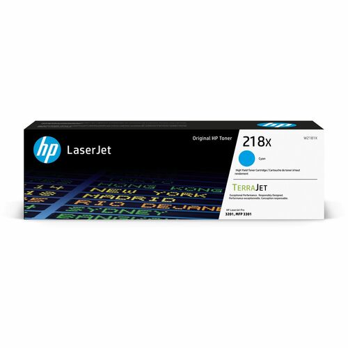 HP 218X Original High Yield Laser Toner Cartridge - Cyan - 1