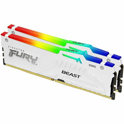 32GB 6000MT/S DDR5 CL30 DIMM KIT OF 2 FURY BEAST WHITE RGB EXPO