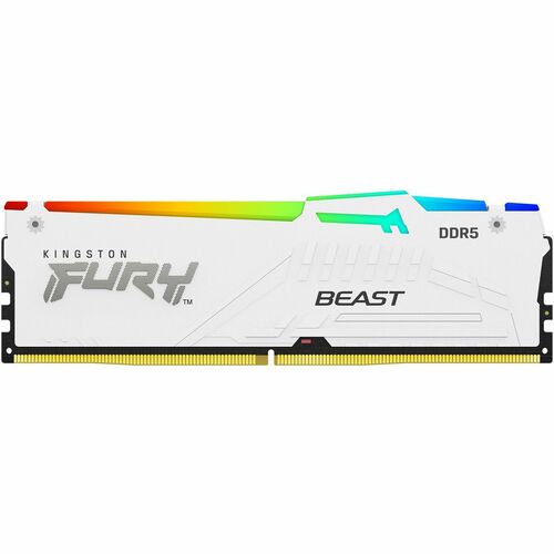 Memoria DIMM DDR5 CL30 de 16 GB y 6000 MT/S FURY BEAST BLANCO RGB XMP