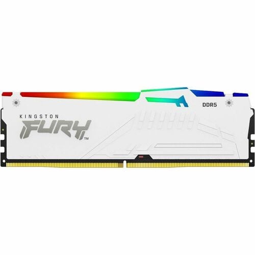 Kingston 32 Go (2 x 16 Go) DDR5 6 000 MT/s L30 FURY Beast Blanc RGB XMP - Fo