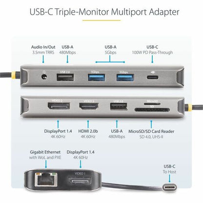 StarTech.com USB-C Triple