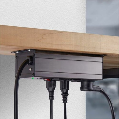 StarTech.com Regleta de enchufes industrial de 6 tomas, 125 V/15 A, con aislamiento EMI/RFI