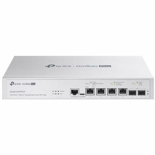 OMADA PRO 4PORT POE++ 10GE L2+ MANAGED SWITCH WITH 2 SFP+ SLOTS