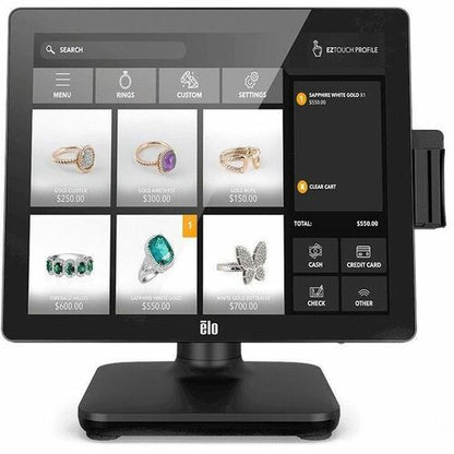 Elo EloPOS POS Terminal - Core i3 i3-9100TE - 8 GB DDR4 SDRAM - 128 GB SSD M.2/S