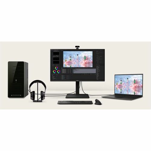LG 24BA560B 24\" Class Full HD LED Monitor - 16:9  - 23.8\" Viewable
