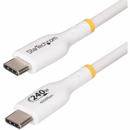StarTech.com 6ft White USB-C Charging Cable, USB