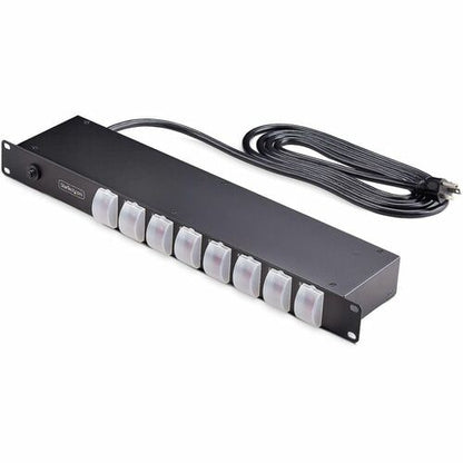 StarTech.com PDU à montage en rack horizontal à 8 prises, multiprise 1U, prise