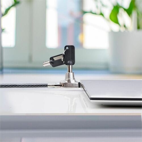 StarTech.com Candado Slim Lock Noble Wedge® compatible con ranuras, 6,6 pies (2 m) con llave Ca