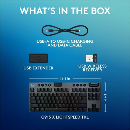 LOGITECH G915X TKL TÁCTIL NEGRO MULTI 4
