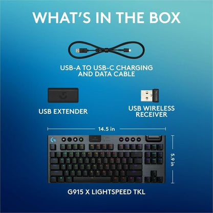 LOGITECH G915X TKL TÁCTIL NEGRO MULTI 4