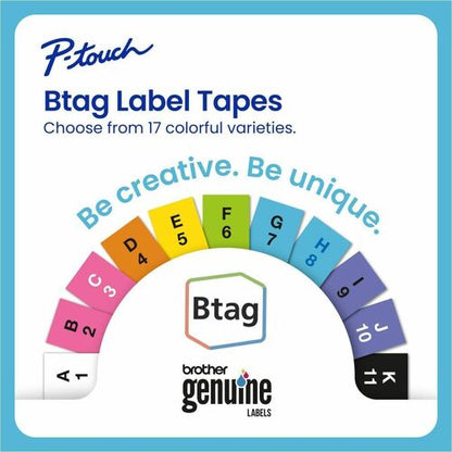 Brother P-touch BTAG-131 Black on Clear Label Tape - 15/32\" (12 mm) Width x 13