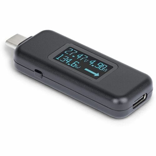 StarTech.com USB-C Power Tester, Bi-Directional Voltage/Current Multim