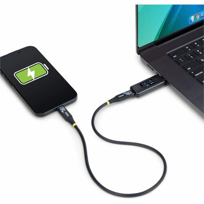 StarTech.com USB-C Power Tester, Bi-Directional Voltage/Current Multim