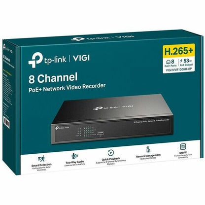 TP-Link VIGI 8 Channel PoE+ Network Video Recorder - Network Video Recorder - HD