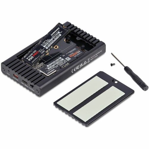 DUAL-BAY NVME ENCLOSURE/CLONER USB-C SSD ENCLOSURE/DUPLICATOR