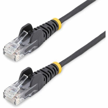 StarTech.com 15ft Black Slim CAT6 Ethernet Cable, Slim Snagless RJ45, UTP, LSZH,