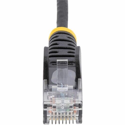 StarTech.com 15ft Black Slim CAT6 Ethernet Cable, Slim Snagless RJ45, UTP, LSZH,