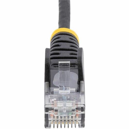 StarTech.com 15ft Black Slim CAT6 Ethernet Cable, Slim Snagless RJ45, UTP, LSZH,