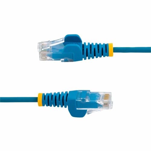 Câble Ethernet CAT6 fin bleu StarTech.com de 6 m, RJ45 fin et anti-accroc, UTP, LSZH,