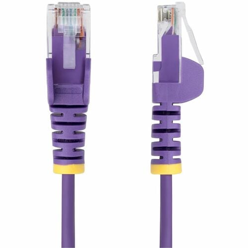 Câble Ethernet CAT6 fin violet StarTech.com de 90 cm, RJ45 fin et anti-accroc, UTP, LSZH,