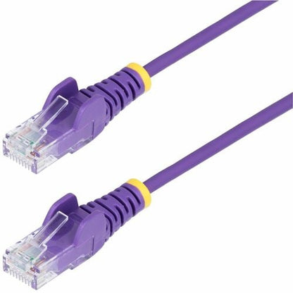 Câble Ethernet CAT6 fin violet StarTech.com de 15 cm